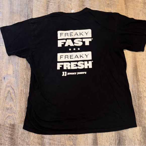 Jimmy John's T-shirt Freaky Fast Freaky Fresh Size XL - Picture 1 of 6